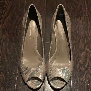 BCBG Snakeskin kitten heals
